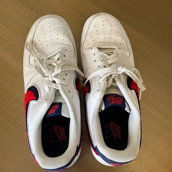 Nike Red & White Air forces - Picture 2 of 6